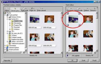 HP Memories Disc - foto browser