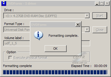 Samsung SH-S183L - DVDForm formát UDF 1.50