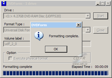 Samsung SH-S183L - DVDForm formát UDF 2.00