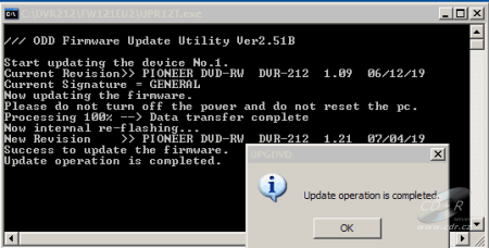 Pioneer DVR-212 - upgrade firmware 2