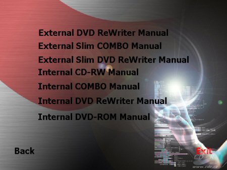 HP dvd-1040e - software - uživatelské příručky