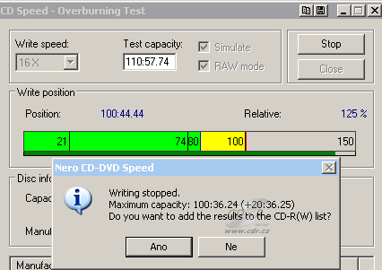 Toshiba TS-L802A - CDspeed overburn