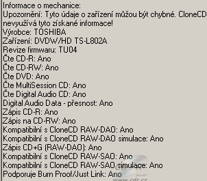 Toshiba TS-L802A - CloneCD