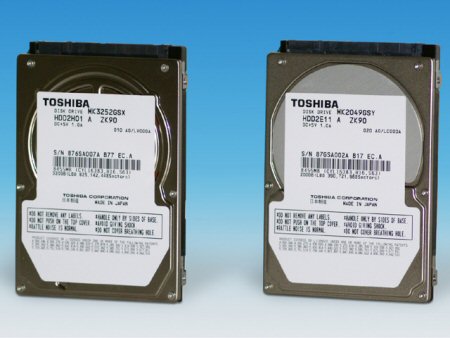 Toshiba HDD 2,5" MK3252GSX a MK2049GSY