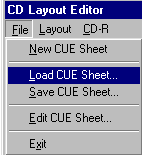 Exact Audio Copy - Load CUE sheet