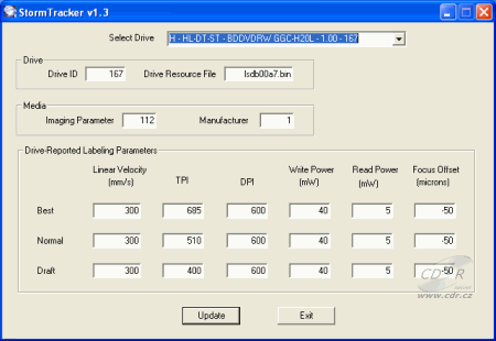 LG GGC-H20L - LightScribe StormTracker