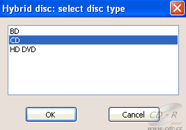 LG GGC-H20L - CDspeed výzva k volbě vrstvy hybridního disku