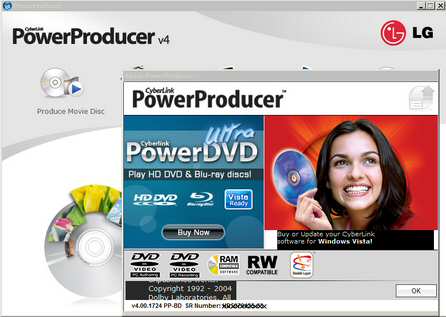 LG GGW-H20L - software CyberLink PowerProducer