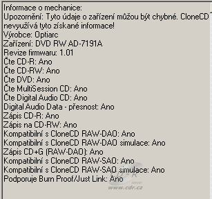 Optiarc AD-7191A - CloneCD