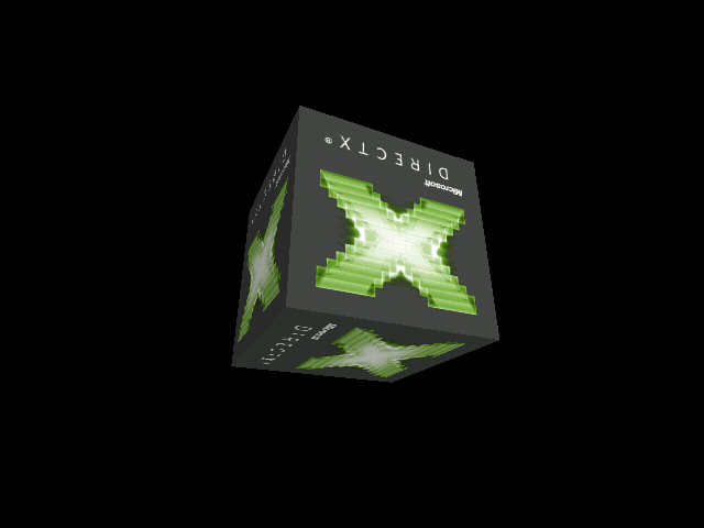 DXDiag: Test D3D - DirectX8 - při připojení vnějšího monitoru v 