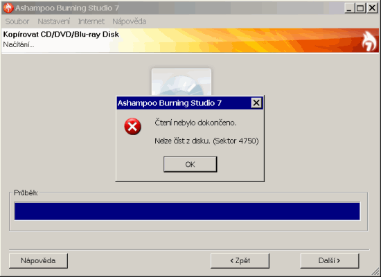 Ashampoo Burning Studio 7 - vypalovat filmy: kopírování s CSS ne