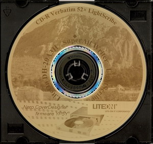 LiteOn DH20A3H - LightScribe CD-R Verbatim fw YP5Y