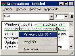 Lingea Grammaticon - chybí S3