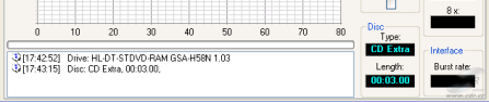 LG GSA-H58N - CDspeed čtení CD-DA CDS100