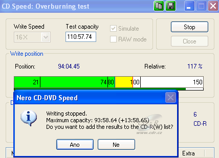 LG GSA-H58N - CDspeed overburn