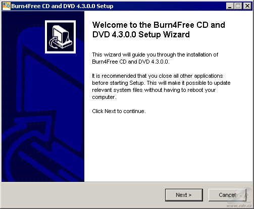 Burn4Free - instalace