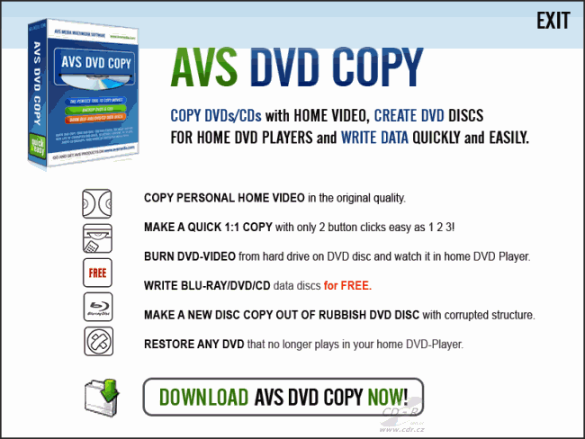 Burn4Free - download AVS DVD copy