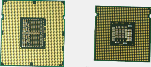 Intel Nehalem a Intel Core 2 Duo E8500 - zespodu