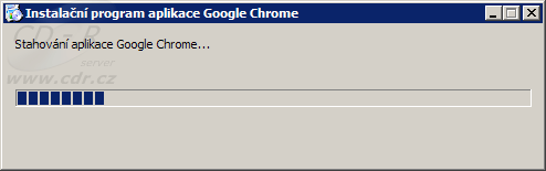 Chrome instalátor stahuje