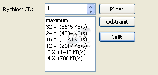 LiteOn DH-4O1S - rychlosti čtení CD