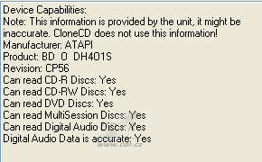 LiteOn DH-4O1S - CloneCD