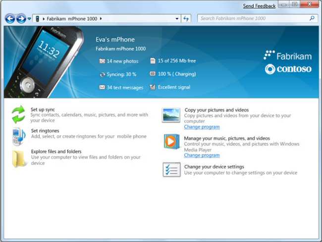 Windows 7 Device Stage