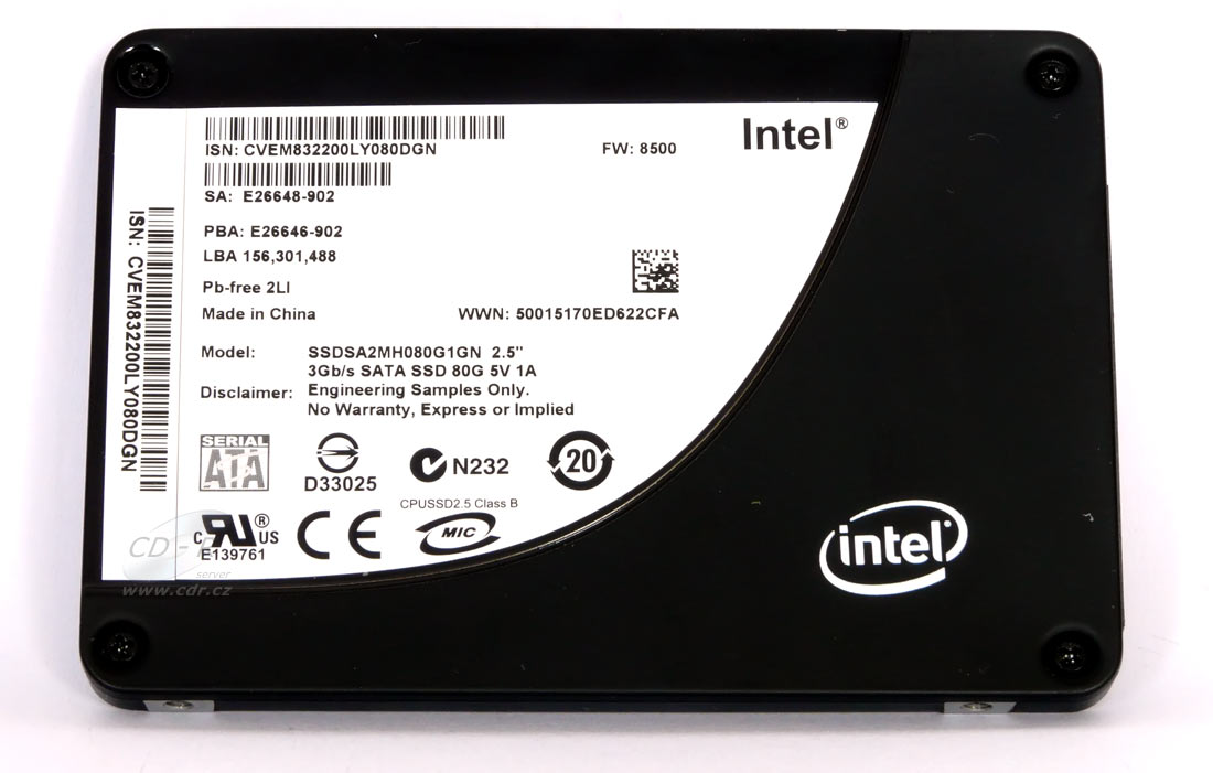 Intel 80GB SSD X25-M