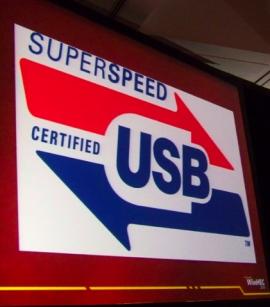 SuperSpeed USB logo (zatím neoficiálně - z WinHEC 2008)