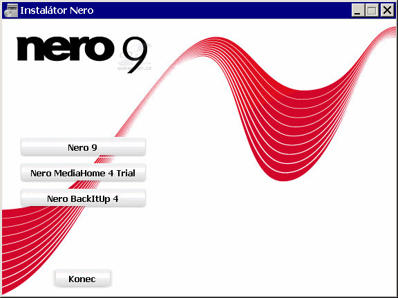 Nero 9 - Instalace