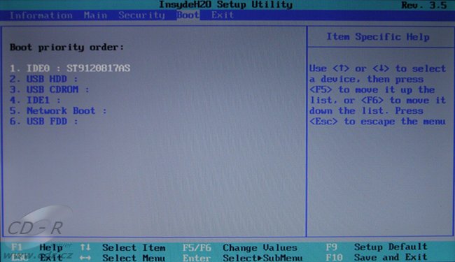Acer Aspire One: BIOS