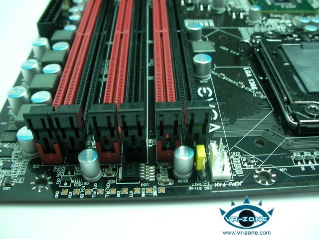 EVGA X58 SLI Classified, vývody měření napětí