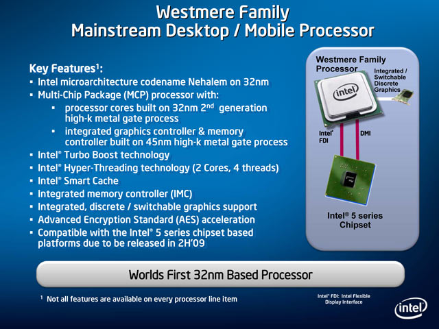 Westmere Family Processor