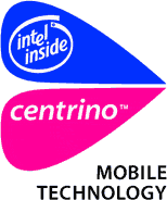 Staré Centrino logo velké s nápisem