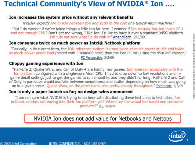 NVIDIA Ion Competitive Positioning Guide - 07