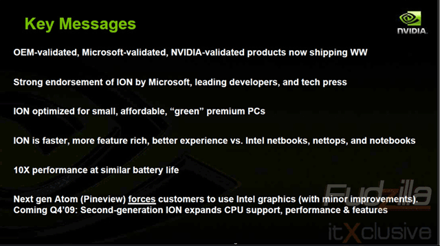 Reakce nVidie na Intelův postoj k nVidia Ion Platform - 11