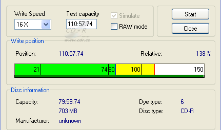 LiteOn iHAS422 - CDspeed overburn