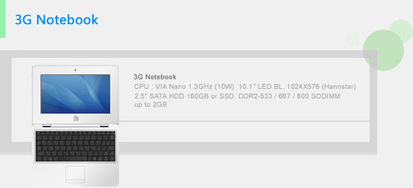 3G Notebook