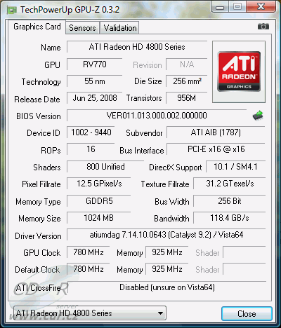 BARBONE W HAMMER X4: GPU-Z 