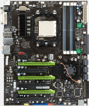 Referenční deska s čipsetem NVIDIA nForce 980a SLI