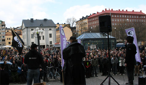 Protesty proti rozsudku nad The Pirate Bay