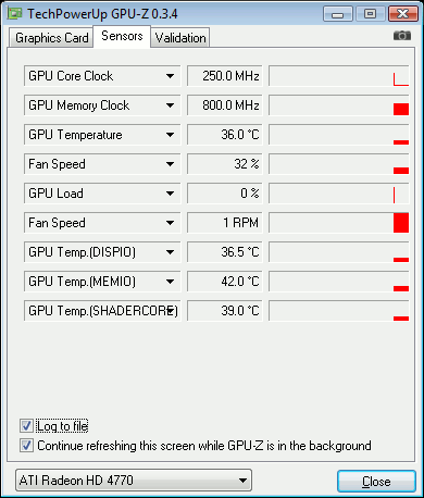 ATI Radeon HD 4770 v testu: GPU-Z