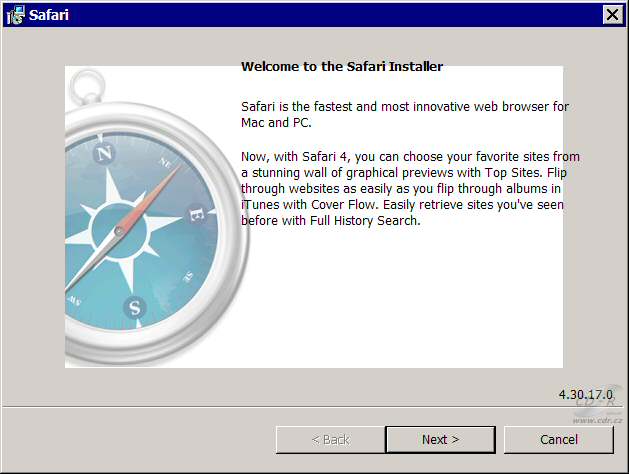 Safari 4 - Instalace