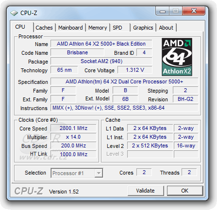 AMD Athlon X2 5000+ Black Edition