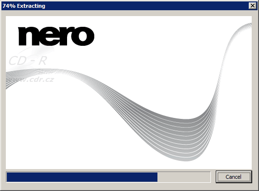 Instalace Nero 9 Free - Extrahování