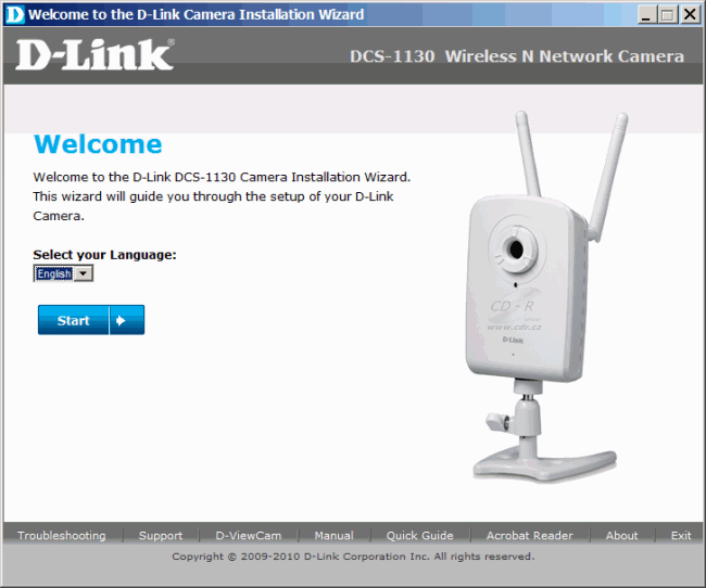 D-Link DCS-1130 - instalace anglicky