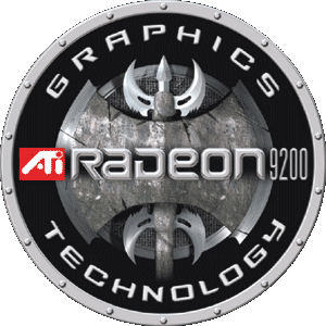 ATI Radeon 9200 velké logo