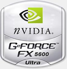 GeForce FX 5600 Ultra logo velké