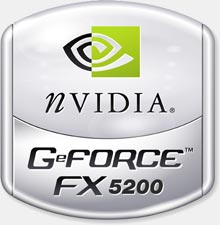 GeForce FX 5200 logo velké