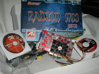 Obsah balení u Radeonu 9700