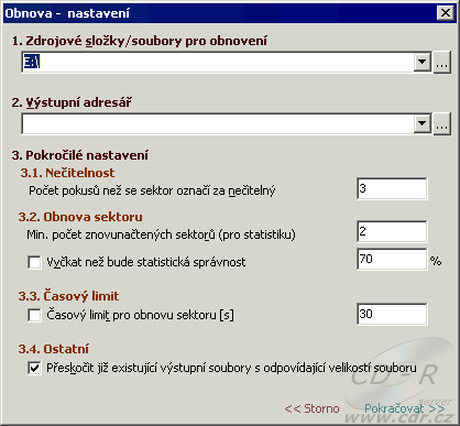 CDCheck obnovení
